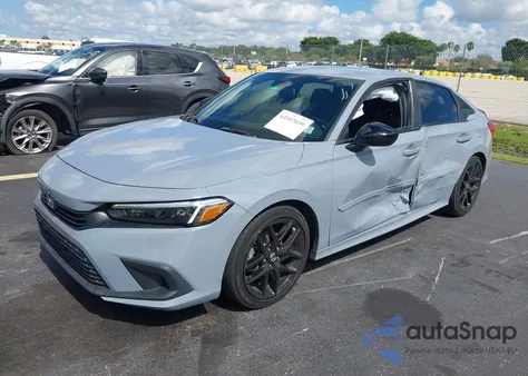 2022 Honda Civic Sport from USA, damaged, VIN 2HGFE2F5XNH515070